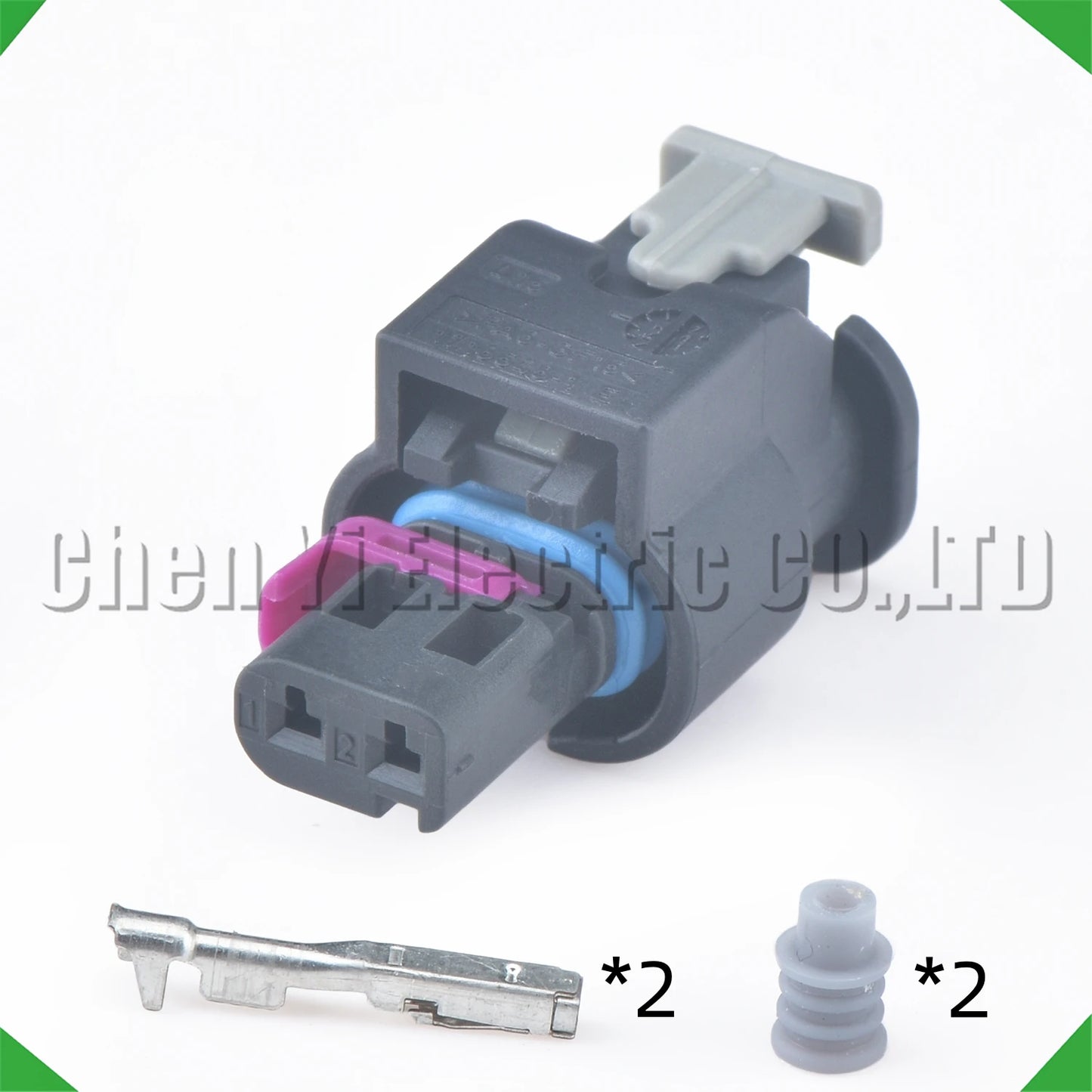 2 Pin Waterproof VVT Solenoid Ignition Coil Connector 4F0973702A 11G973702 for VW Audi