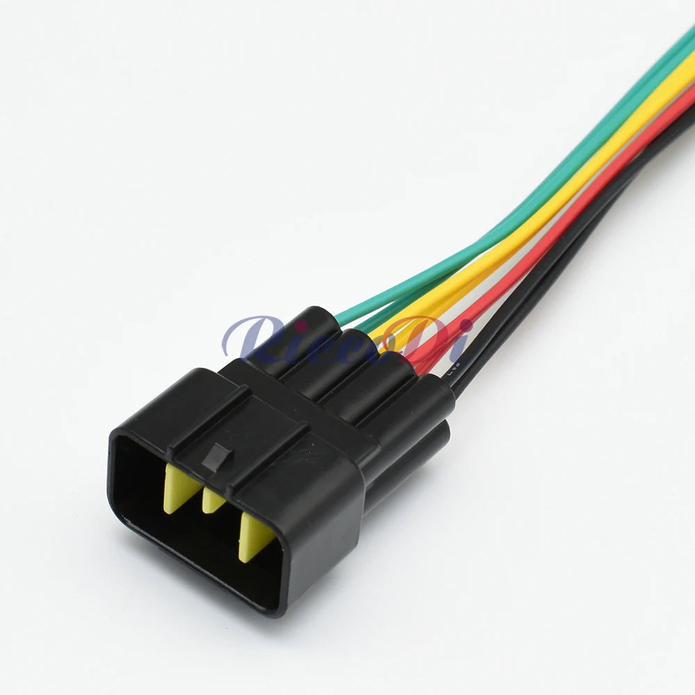 FW-C-8F-B / FW-C-8M-B Furukawa 8-Pin 2.3mm Waterproof Automotive Connector — Black Male Female Plug