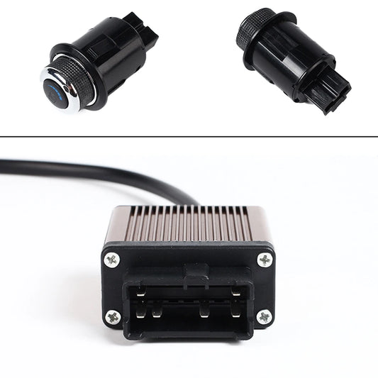 23MM Motors Warm Air Outlet Control Module Switch 12V Ventilation And Heating Switch Controller Kit For Car Seat Climate Control