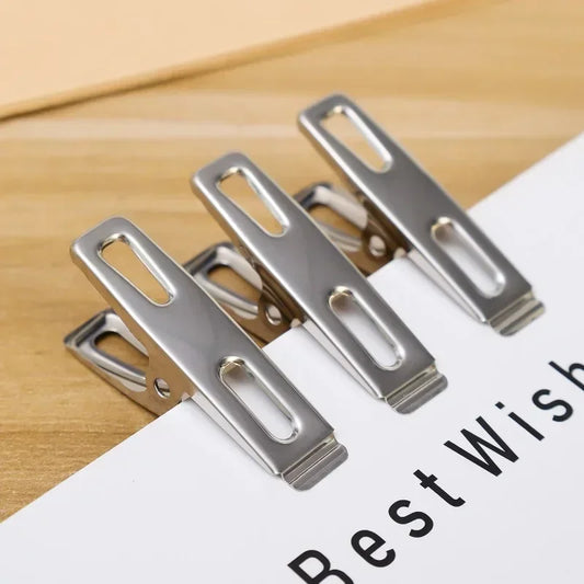 100-20PCS Stainless Steel Clothespins Multifunction Kitchen Sealing Clips Mini Photos Clip Clothes Pegs Hangers Clamps Storager