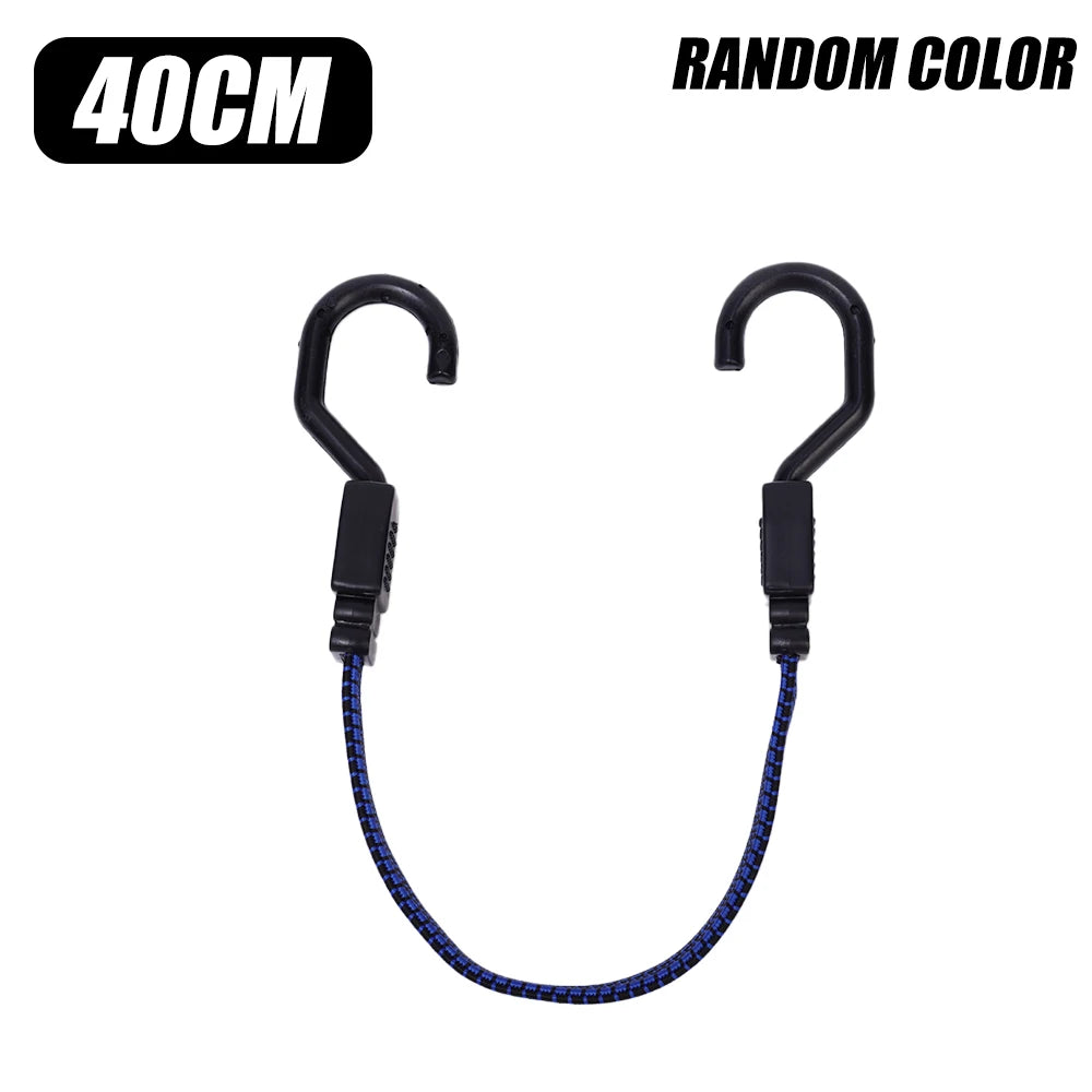 Motorcycle Bungee Cord Luggage Strap with Steel Hooks Cargo Tie Down