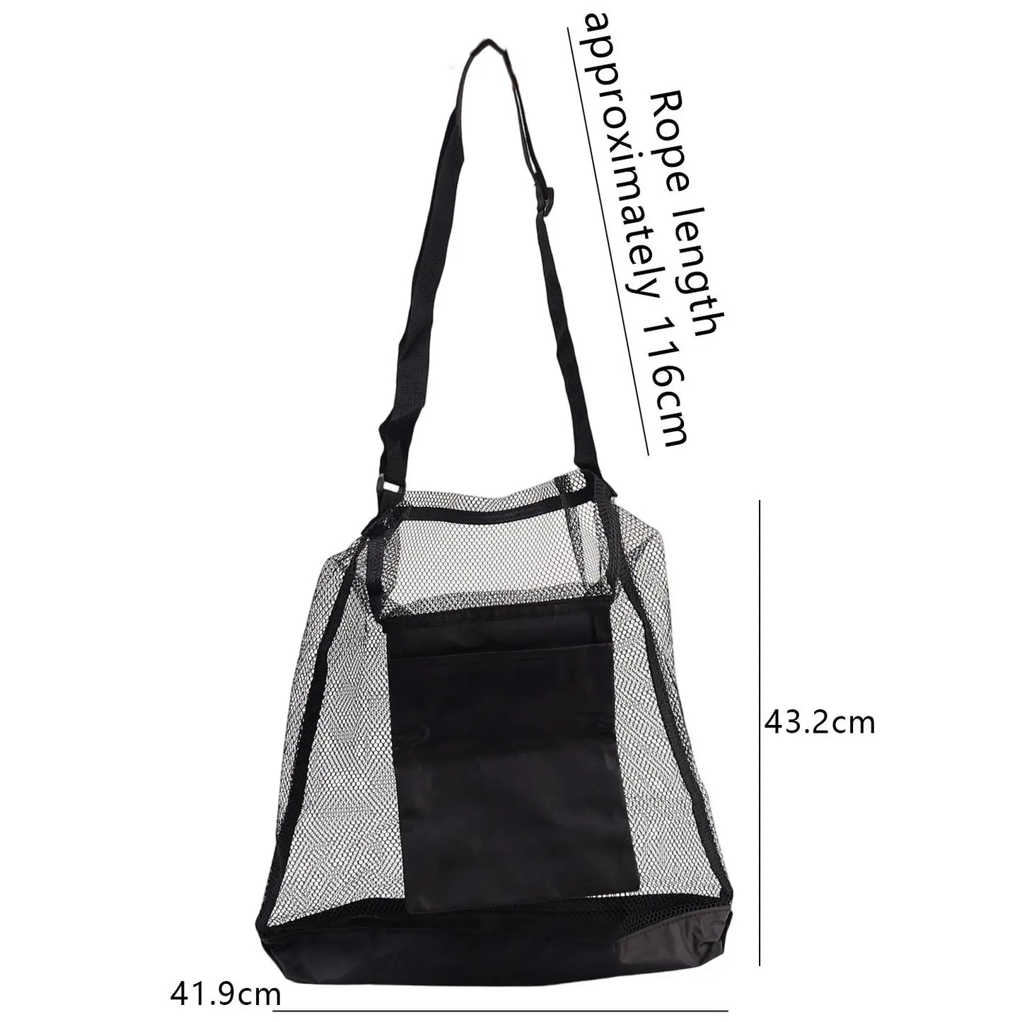 Mesh Mushroom Foraging Bag with Adjustable Shoulder Strap