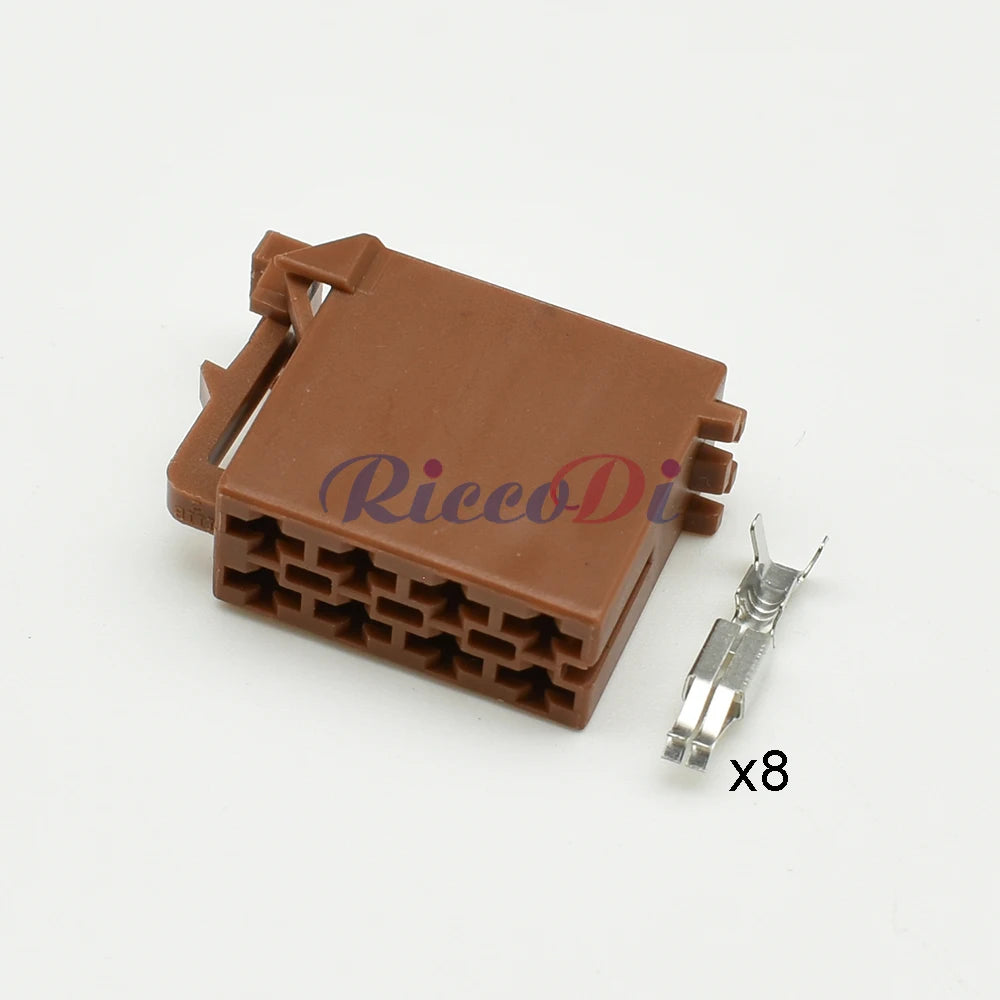 8-Pin TE Tyco ISO Radio Connector DJ7082-3.5 Male Female | Toyota Lexus 962189-1 / 962191-1 | CE PA66