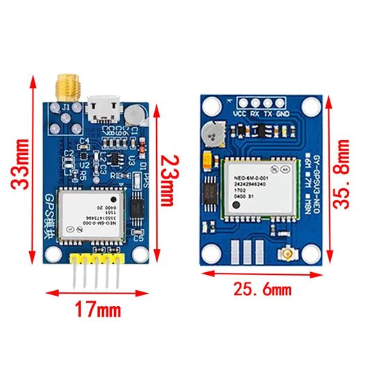 NEO-6M/7M/8M GPS Module with EEPROM Flight Control Large Antenna for Arduino