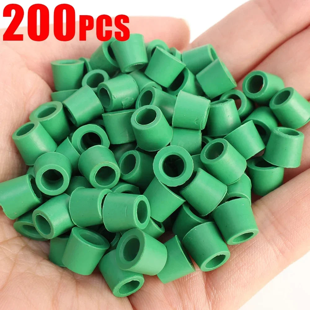 200/50Pcs Car Air Conditioning Line Repair Gasket “1/4" Charging Hose/Manifold Repair O-Ring Seal Rubber Gasket Auto Repair Tool