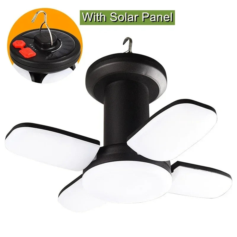 Solar Outdoor Light Camping Lights Charging Emergency Lighting Tent Light Ultra Long Battery Life Folding Hanging Camping Lights