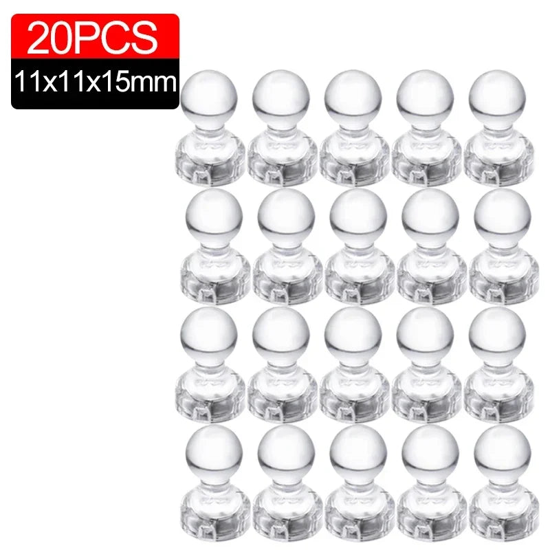 Magnets Push Pin Magnet Refrigerator Fridge Thumbtack Whiteboard Pins Pushpin Clear Map Board Pushpins Tacks Hooks Duty Heavy