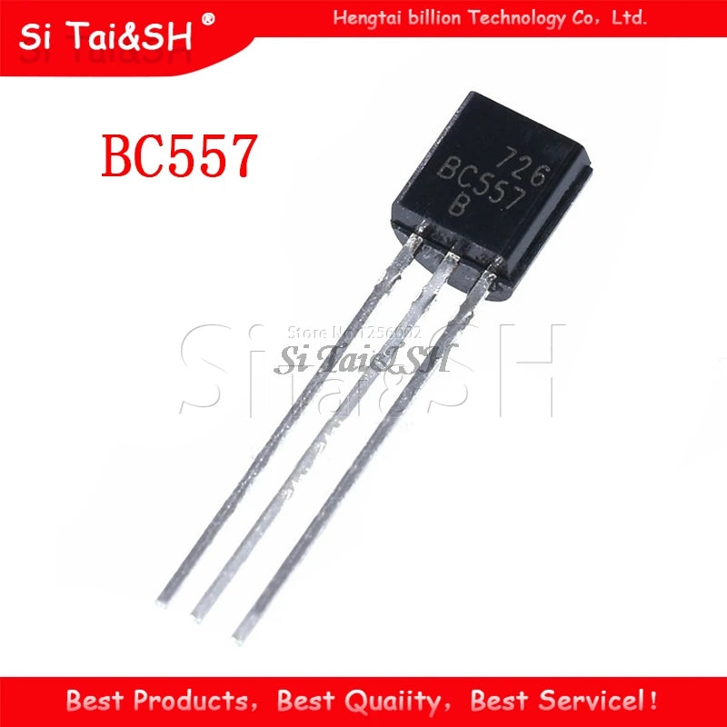 BC547 BC557 TO-92 NPN PNP Transistor Assorted Kit — 50 Pairs (100pcs)