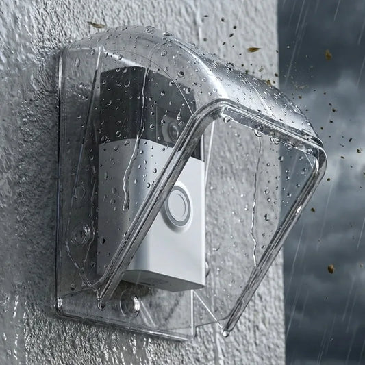 Wireless Doorbell Cover Outdoor Waterproof Call Cover Transparent Door Bell Button Protector Dustproof Ring Button Rain Cover