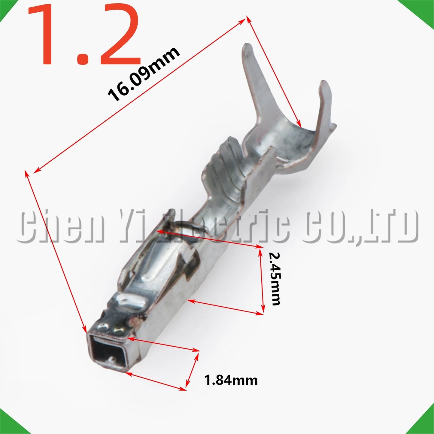 1.2mm Wire Crimp Pins Male/Female 50pcs for Automotive Connector Harness