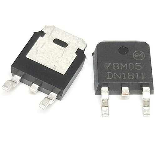 5PCS 78M05 TO-252 0.5A +5V Voltage Regulator IC Chipset MC78M05 LM78M05