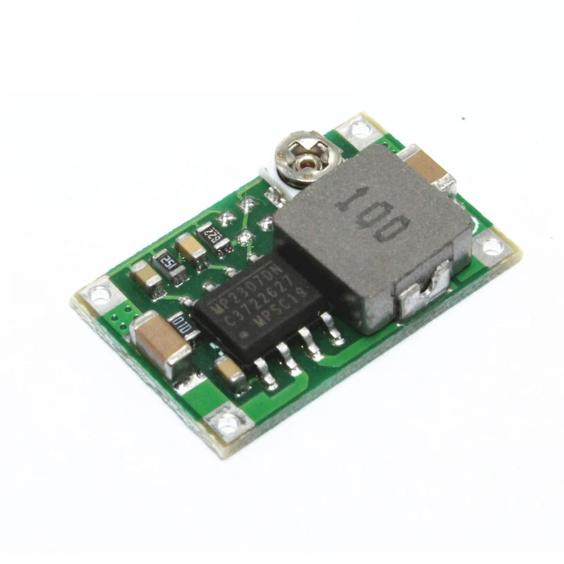 Mini 360 DC-DC Buck Converter — 2A Step-Down, 4.75–23V to 1–17V, 96% Efficiency
