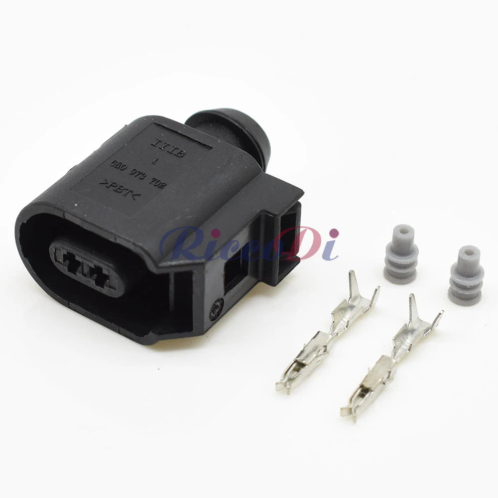 2 Pin ABS Speed Sensor Connector Plug Harness for Golf MK5 MK6 Passat B6 Polo Tiguan Jetta A4 Q3 Seat Altea Toledo 6E0973702 8T0973702