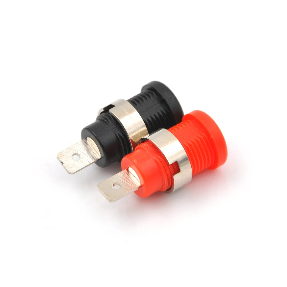 New 10Pcs 4mm Banana Female Jack Socket Panel Mount Binding Post