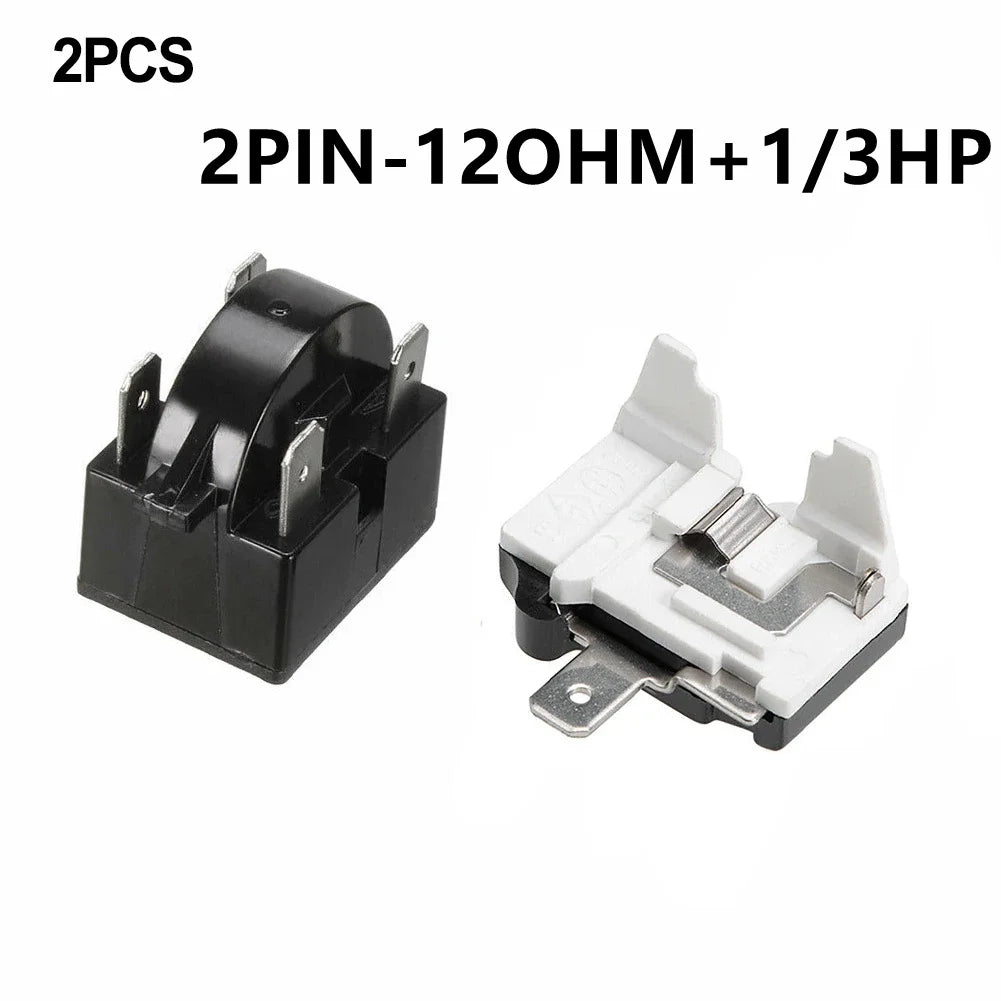 Refrigerator PTC Starter Relay 1/3/4 Pins Compressor Overload Protector, 12Ω / 15Ω / 22Ω Starting Relay