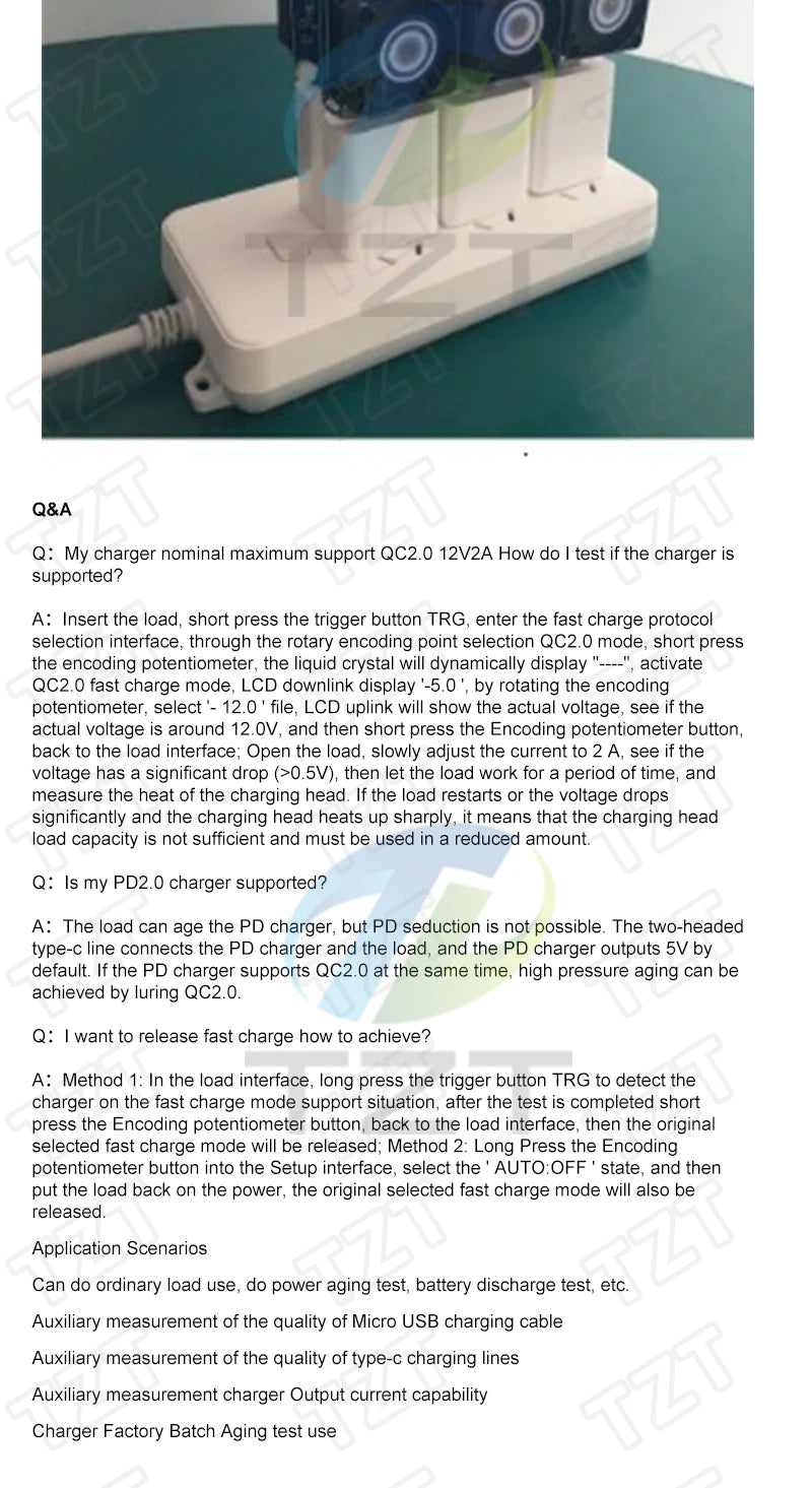 KZ35 Constant Current Electronic Load USB Type-C QC2.0 QC3.0 AFC FCP Trigger Battery Tester Discharge Capacity Meter