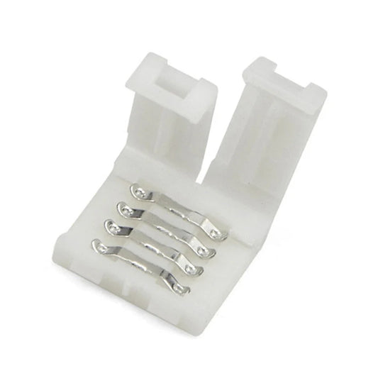 New 10pcs RGBW LED Connector 10mm 4pin Free Soldering Connector for 5050 3528 LED Single Color RGB RGBWW Strip Light