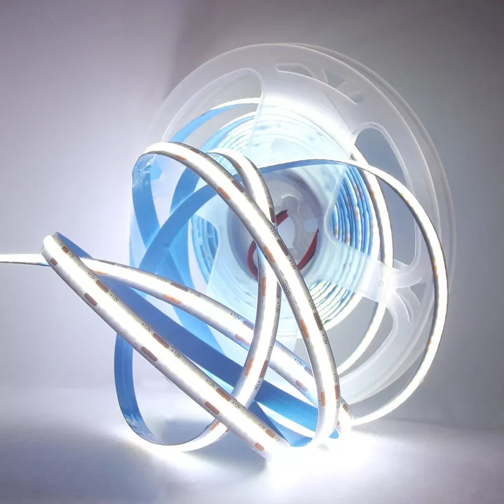 COB LED Strip Lights 5V High Density Linear Lighting Press Switch LED Tape Ribbon Flexible RA90 For Living Room Cabinet Decor