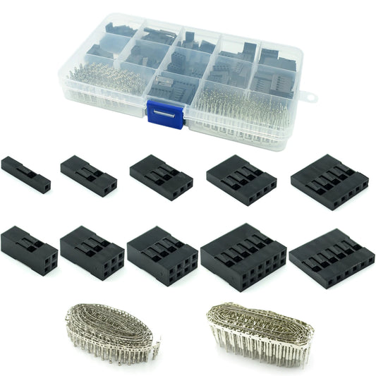 2.54mm DuPont Jumper Wire Connector Kit with Housing and Terminals