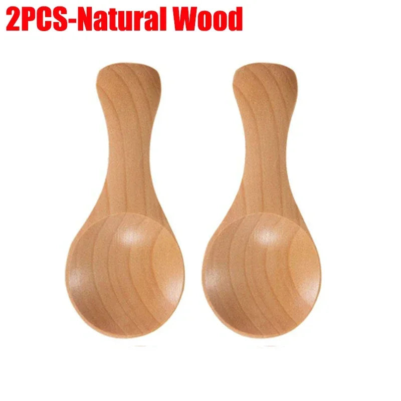 Small Wooden Spoon Tea Honey Coffee Condiment Mini Spoon 10/1PCS