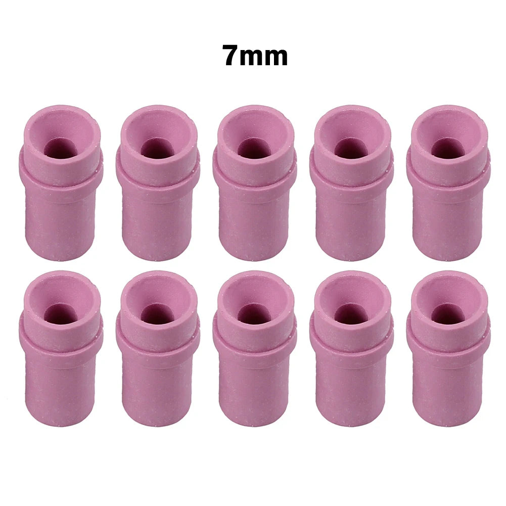 10pcs Sandblaster Ceramic Nozzle Tip Kit 35mm Length Air Siphon Sand Blasting Nozzle 4.5mm 5mm 6mm 7mm Blasting Tool Accessories