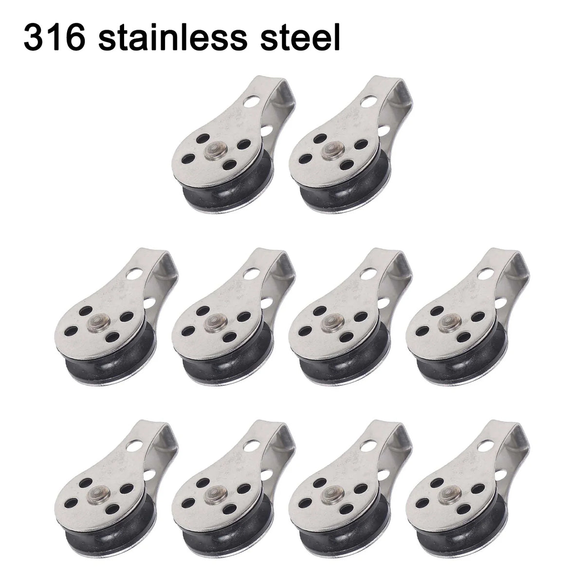 Gear Outdoor Pulley Set Stainless Steel Stainless Steel Pulleys Rust Resistant Material Smooth Operation System