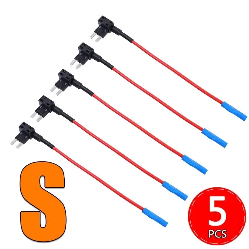 Automotive Fuse Box Circuit Adapter Mini Small and Medium Size ATM Blade Fuse for Car Van Motorcycle RV Boat Tractor TAP Adapter