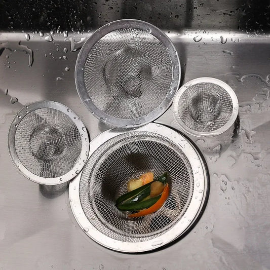 20x Stainless Steel Sink Filter Kitchen Bathroom Floor Drain Mesh Filters Drain Basket Waste Screen Hole Trap Strainer Stopper