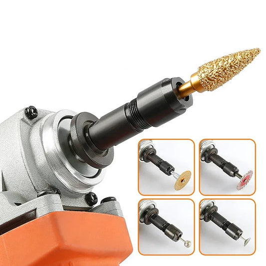 Modified Adapter For 100-type Angle Grinder Modified Adapter To Straight Grinder Chuck M10 Thread 3mm/6mm Angle Grinder Parts