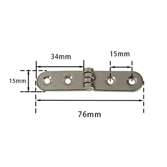 2pcs 180 Degree Screw-On Hinges For Sewing Machine Cabinet Door Hinge Foldable Hinge Flap Furniture Hardware Accessories