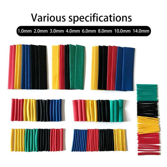 Heat Shrink Tube Kit 164pcs Polyolefin Insulation Sleeving for Wire and Cable