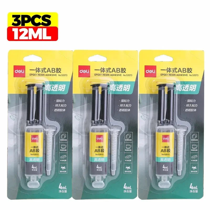 Epoxy Resin Liquid AB Glue Strong AB Adhesive Waterproof Sealant Casting Glue Heat Resistant Metal Repair Glue for Ceramic Glass