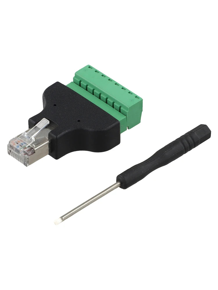 8-pin Adapter Terminal Block Connector Networking Setup Stable Signal Transmission User Convenience Transmission