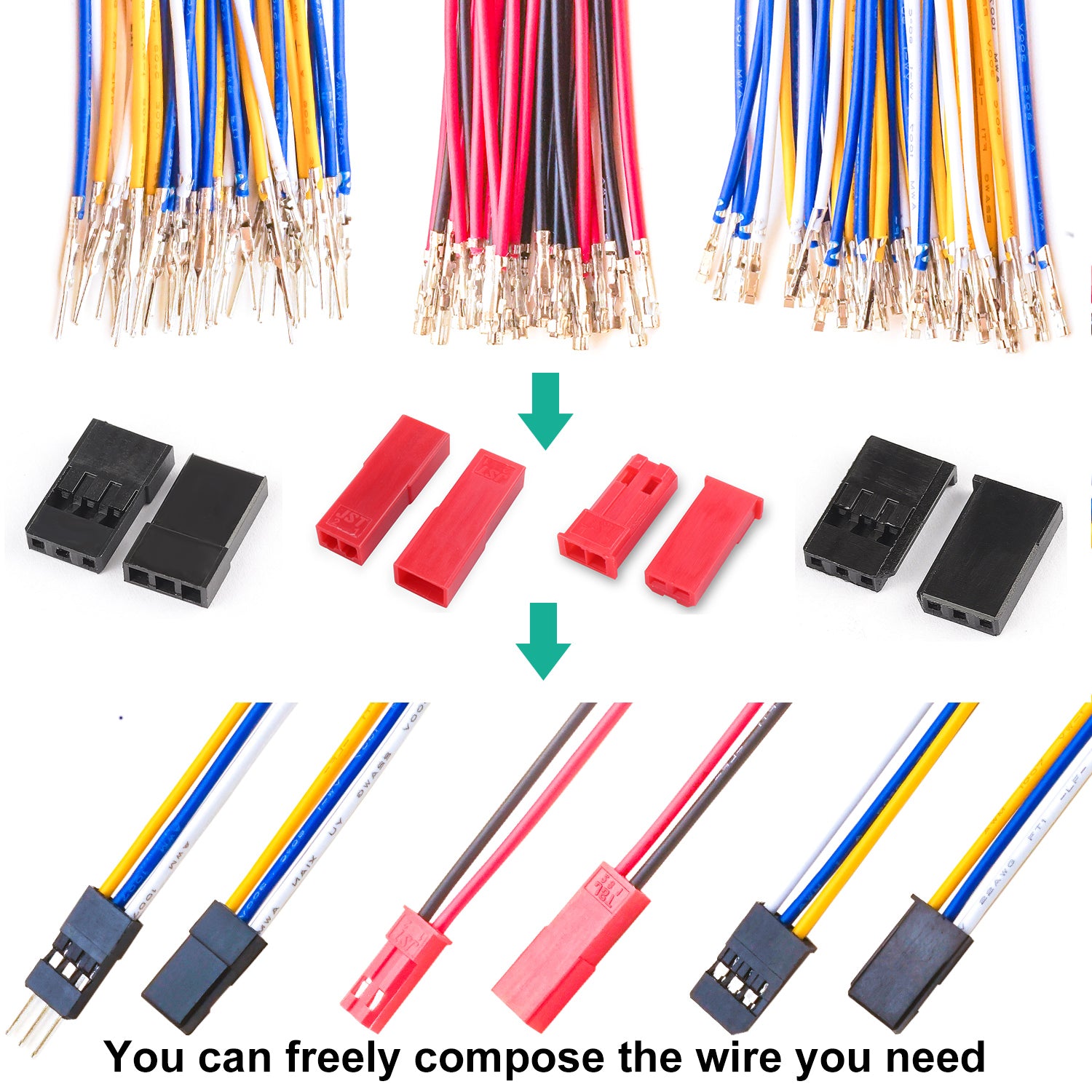 Servo_2.54_Male_and_Female_Connector_Detailed_View