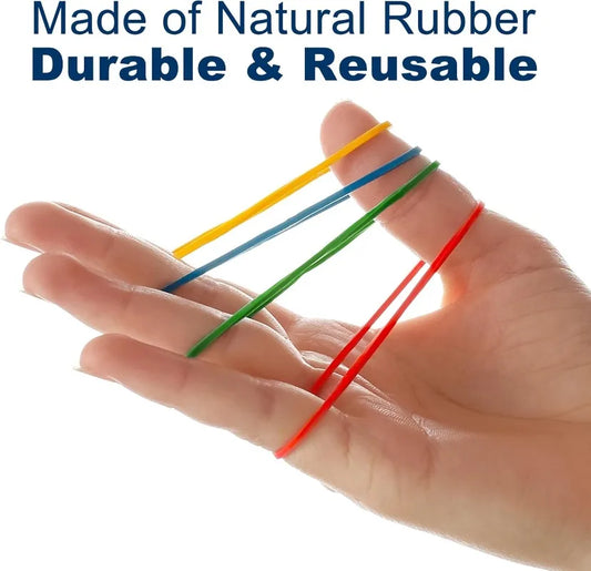 Wholesale Multicolour Elastic Rubber Bands Adjustable Fastener O Rings Stretchable Household Office School Stationery Supplies