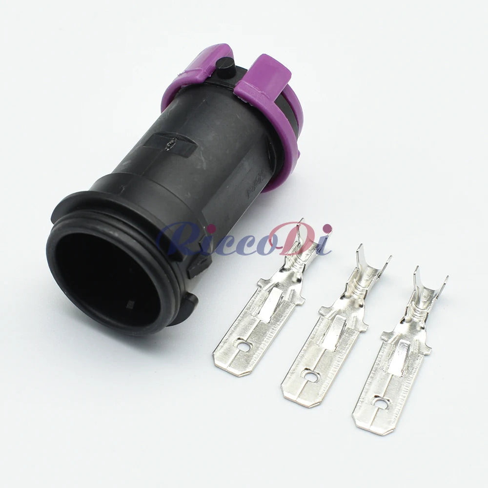 3-Pin Circular Waterproof Fog Lamp Socket Plug TE Connector 813972928 813972927 Male Female