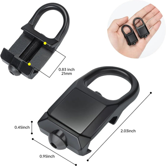 Tactical Quick Detach RSA GBB Buckle QD Sling Steel Mount Attachment Adapter Fit 20mm Rail Hunting Tool Buckle Clip Accessories