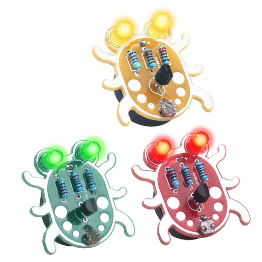 Weevil Eye Electronic DIY Soldering Kit for Beginners | Fun STEM Learning Project for Students and Parent-Child Interaction