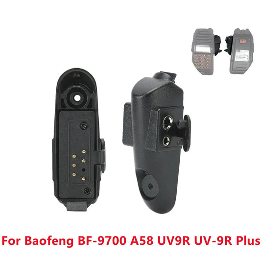 Plastic Intercom Audio Adapter Suitable For Baofeng BF-A58 BF-UV9R UV-9RPlus Walkie-talkies With M-type 2-pin Headphone