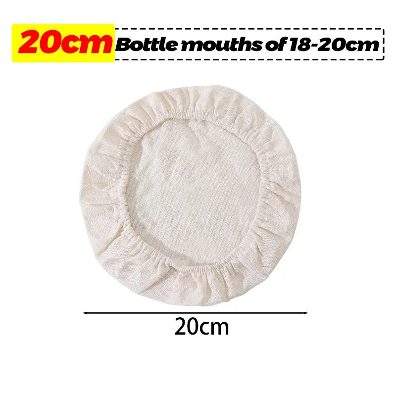Elastic Cloth Jar Covers Reusable Sourdough Starter Bread Fermentation Proofing Covers
