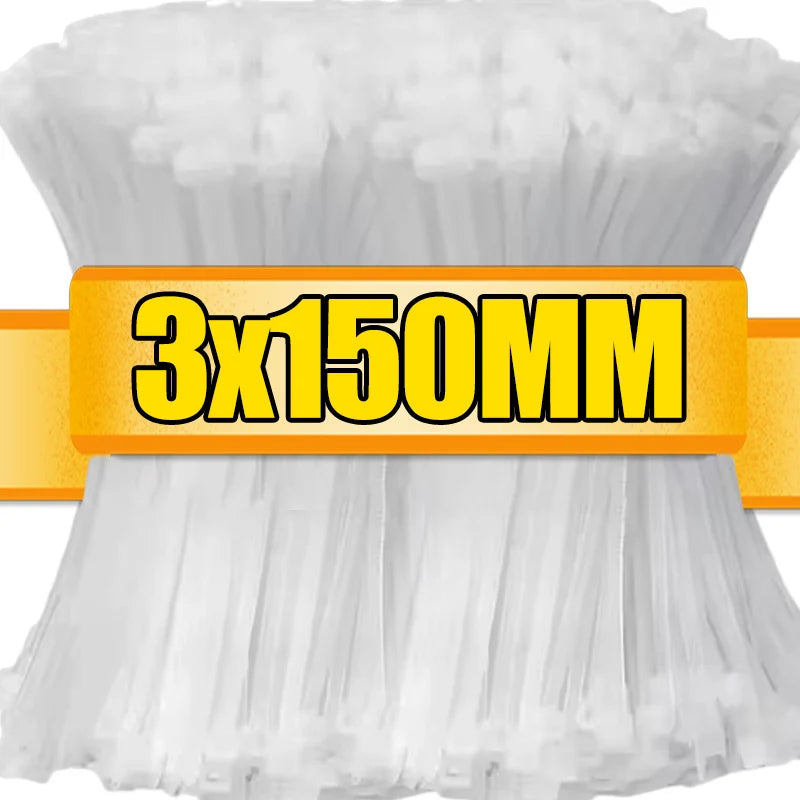 Self Locking Nylon Cable Ties Heavy Duty Wire Straps Organizer