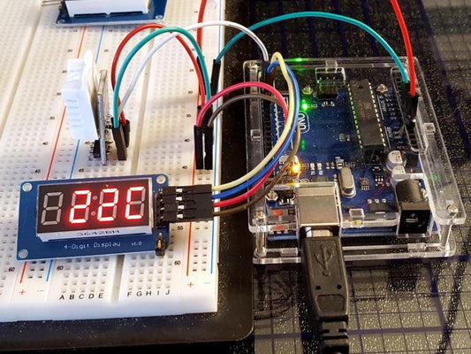 TM1637-4-Digit-036-Red-Display-Operation