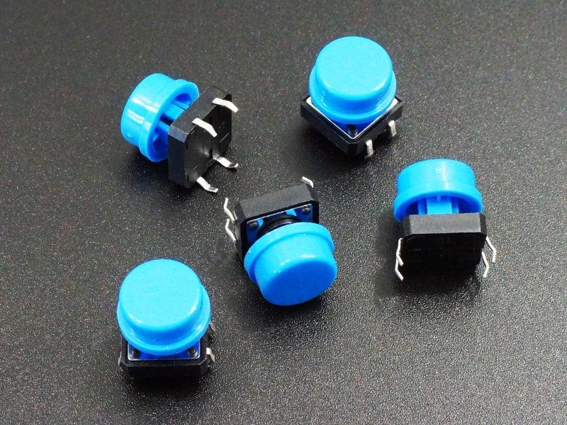 Tactile-Pushbutton-Blue-12mm-5-Pack