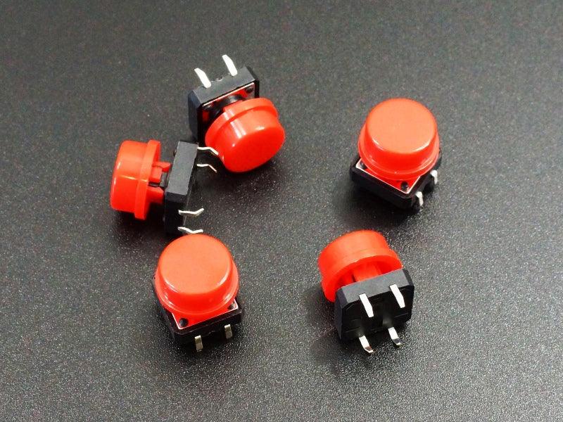 Tactile-Pushbutton-Red-12mm-5-Pack