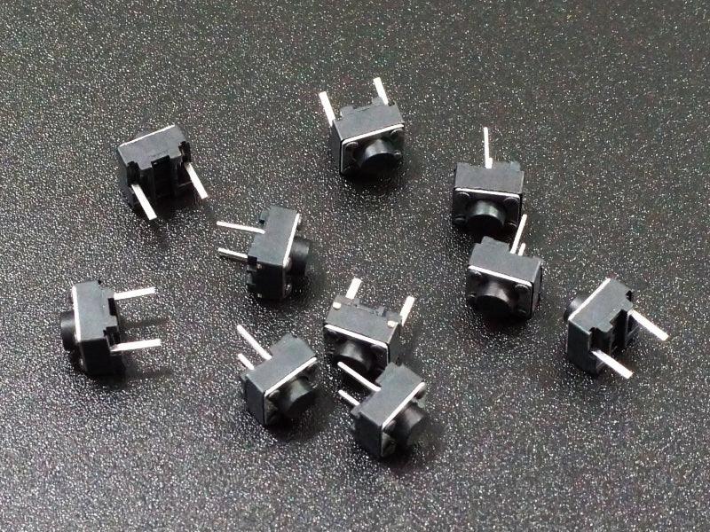 Tactile-Pushbutton-Square-6mm-4mm-Leads-Qty-10