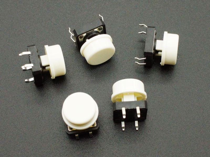 Tactile-Pushbutton-White-12mm-5-Pack