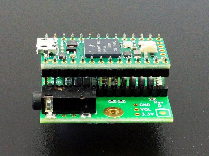 Teensy-4.x-Audio-Adapter-Side-View-with-Double-Insulator-Headers