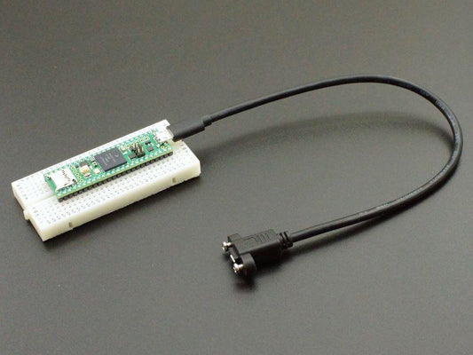 USB-2.0-Micro-B-Panel-Mount-Extention-Cable-on-Teensy-4.1
