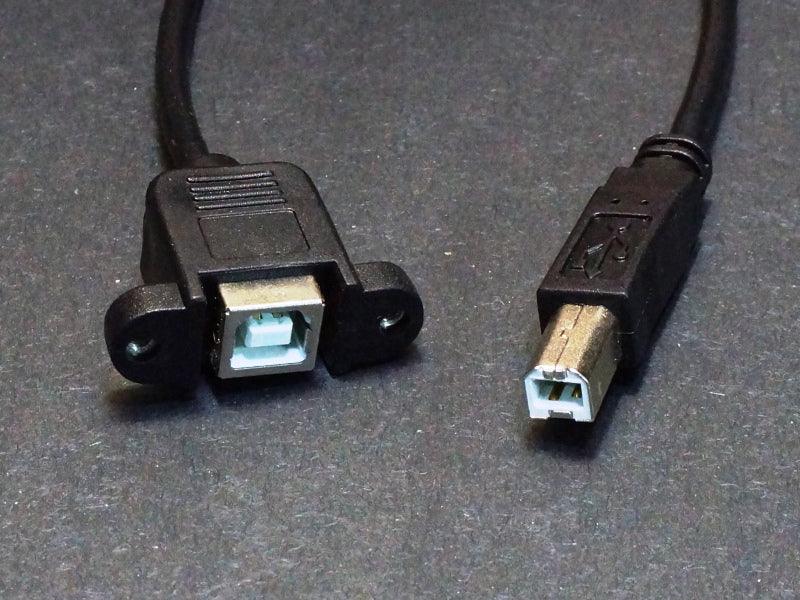 USB-Type-B-Panel-Mount-Extension-Cable-Ends