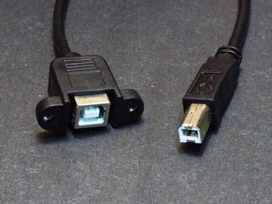 USB-Type-B-Panel-Mount-Extension-Cable-Ends